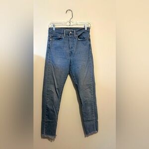 Levi's Blue Wedgie Skinny Jeans Size 28